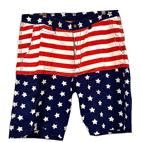 🌻USA Stars & Stripes Clear Water Outfitters Shorts 🌻 Size 36 (Sale 3 for $12) - Picture 1 of 16